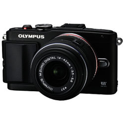 Olympus PEN E-PL6 with M.ZUIKO DIGITAL 14-42mm Lens, 16.1MP, HD 1080p, Wi-Fi, 3